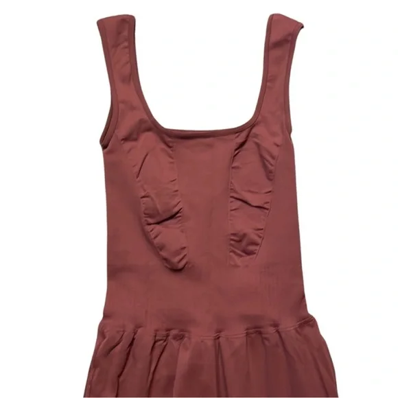 NWT Free People Good Karma Flared Onesie Henna Burgundy MSRP $118 Size Small - Picture 4 of 9